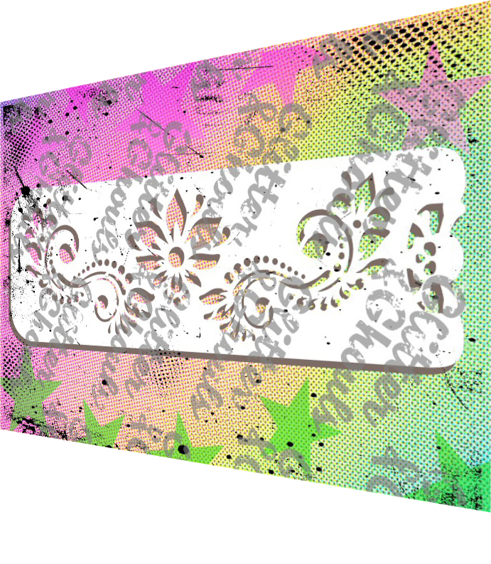 214 f - Floral Waves Flourish