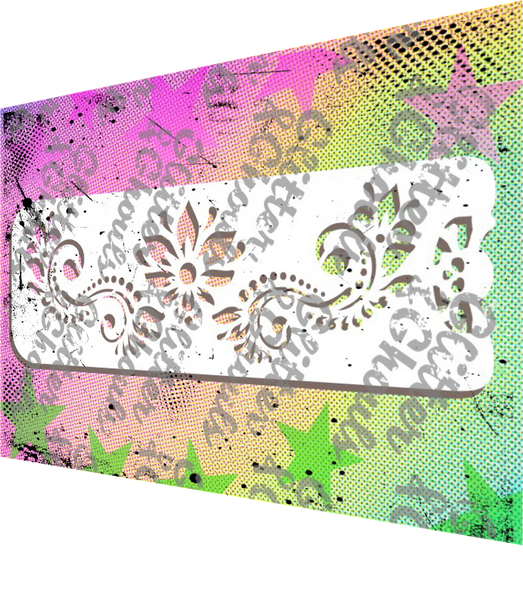 214 f - Floral Waves Flourish