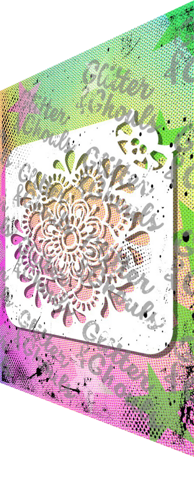 217 f  - Teardrops Lotus Mandala