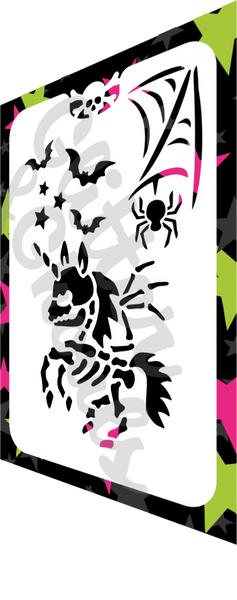628 - Spooky Unicorn Tattoo