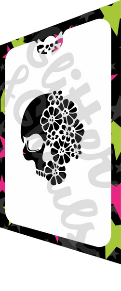 637 - Flower Skull
